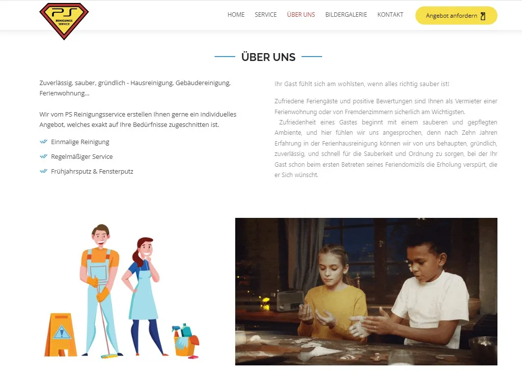 Seite „Über uns“