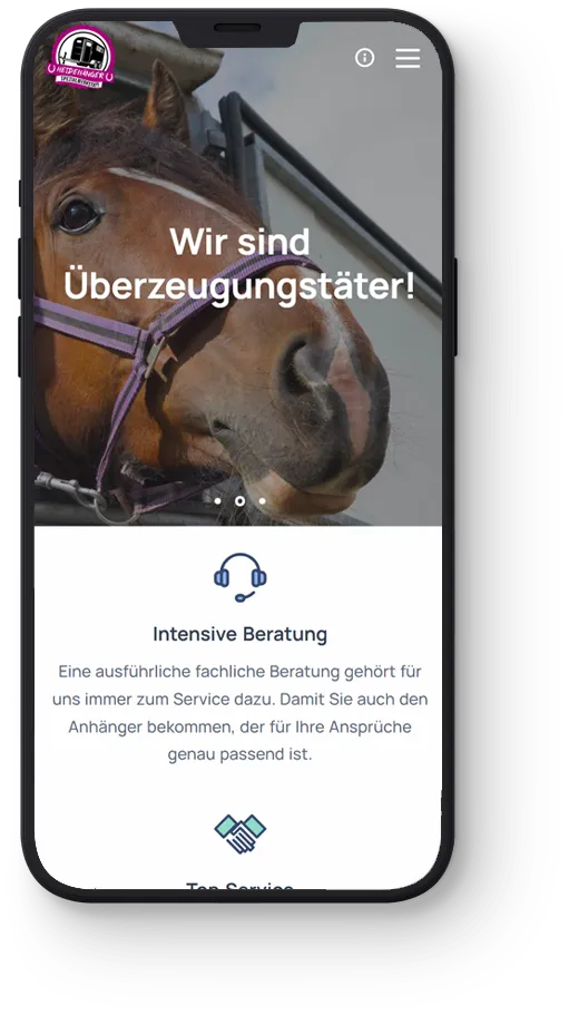 Startseite von Heidehänger auf dem Smartphone